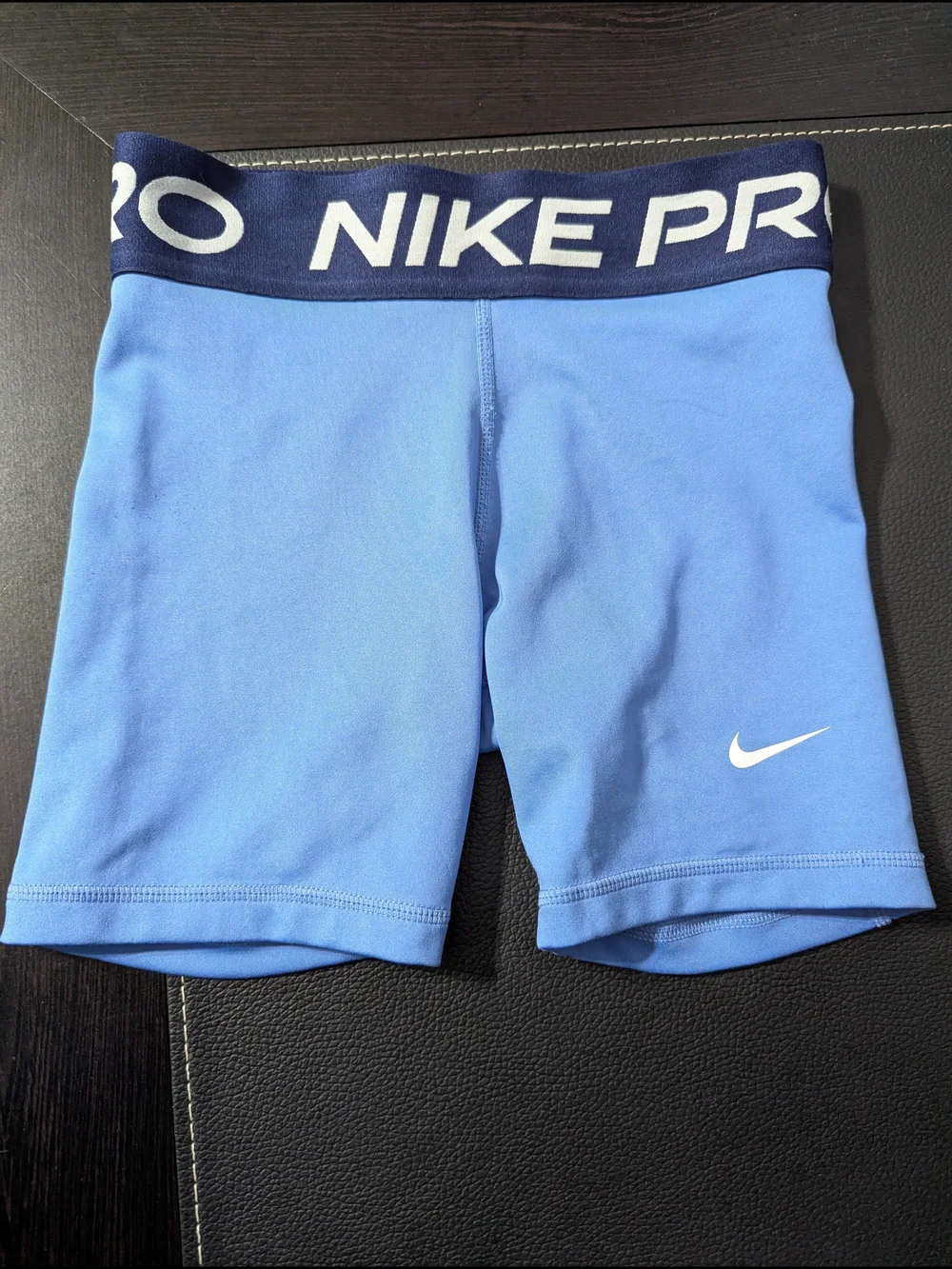 Nike Pro Kids Blue Compression Shorts